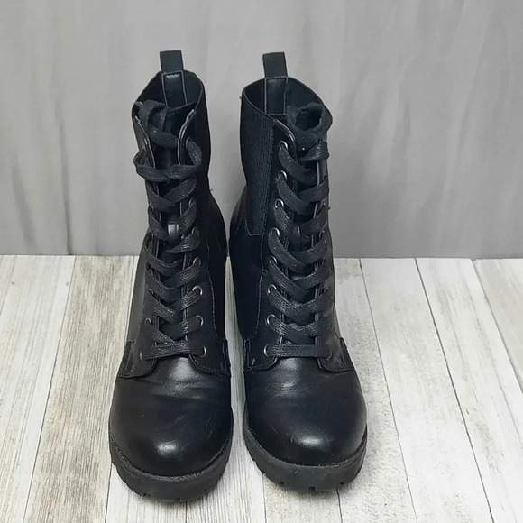 ZiGi Soho Morgan Womens Heeled Lace Up Boots Black Size 7 - Picture 4 of 6